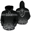 Guam All Over Hoodie - Polynesian Fog-ALL OVER PRINT HOODIES-HP Arts-Hoodie-S-Black-Vibe Cosy™