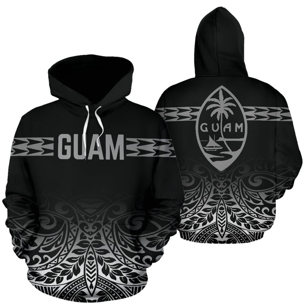 Guam All Over Hoodie - Polynesian Fog-ALL OVER PRINT HOODIES-HP Arts-Hoodie-S-Black-Vibe Cosy™