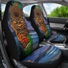 Tiki Car Seat Covers - AH - TH3-CAR SEAT COVERS-Alohawaii-Car Seat Covers-Universal Fit-White-Vibe Cosy™