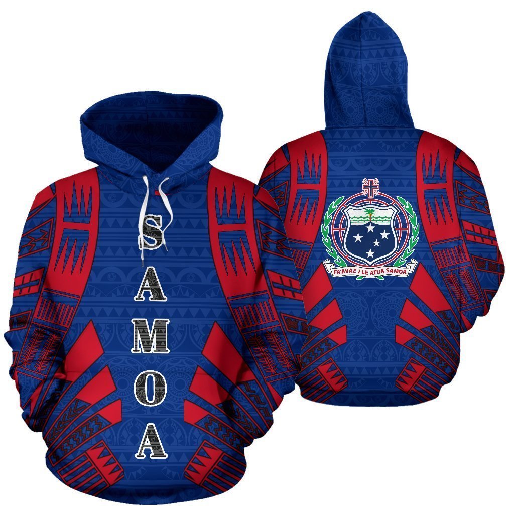 Samoa All Over Hoodie - Tattoo Style - BN01-ALL OVER PRINT HOODIES (P)-Phaethon-Hoodie-S-Vibe Cosy™