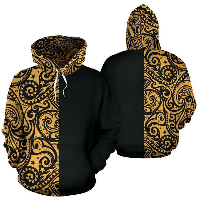 Polynesian Hoodie Half Style 02 - AH TH2-ALL OVER PRINT HOODIES (P)-Phaethon-Hoodie-S-Vibe Cosy™