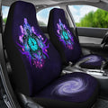 Turtle and Hibiscus Car Seat Covers 01 - AH-CAR SEAT COVERS-Alohawaii-Car Seat Covers-Universal Fit-White-Vibe Cosy™