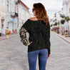 Maori Tangaroa New Zealand Off Shoulder Sweater - Tan A7-WOMENS OFF SHOULDER SWEATERS-HD09-Women's Off Shoulder Sweater - .-2XS-Vibe Cosy™