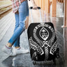 Guam Luggage Cover - Polynesian Tribal - BN04-LUGGAGE COVERS-Polynesian Print-Guam-Small 18-22 in / 45-55 cm-Black-Vibe Cosy™