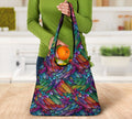 Boho Feather Reusable Grocery Bags Set-Amaze Style™-Boho Feather Reusable Grocery Bags Set-Vibe Cosy™
