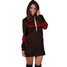 Aotearoa Maori Tattoo Hoodie Dress Red K4-Apparel-HD09-Hoodie Dress-S-Vibe Cosy™