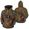 African Zip-Up Hoodie - Africa Black Girl Floral-ALL OVER PRINT ZIP HOODIES-HPArt-Men-S-Blue-Vibe Cosy™