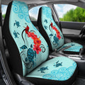 Sea Turtle Hawaiian Car Seat Covers - AH-CAR SEAT COVERS-Alohawaii-Car Seat Covers-Universal Fit-White-Vibe Cosy™