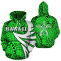 Hawaii Turtle Polynesian Hoodie - Green - Warrior Style - AH J9-ALL OVER PRINT HOODIES (P)-Phaethon-Hoodie-S-Vibe Cosy™