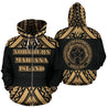 Northern Mariana Island Gold Color All Over Hoodie-Apparel-HD09-Zipped Hoodie-S-Vibe Cosy™