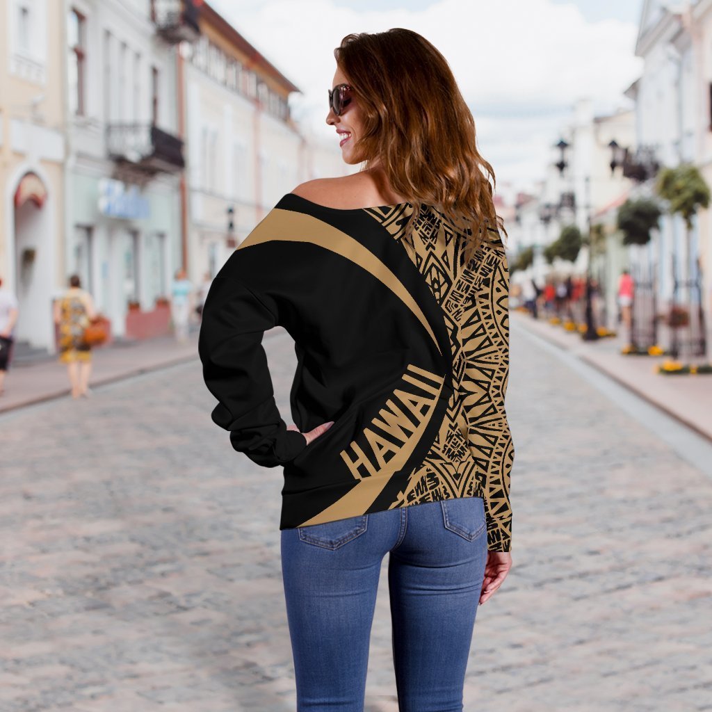 Kanaka Polynesian Women's Off Shoulder Sweater 04 - J4-WOMENS OFF SHOULDER SWEATERS-Phaethon-Women's Off Shoulder Sweater-2XS-White-Vibe Cosy™