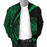 Hawaii Coat Of Arm Polynesian Men's Bomber Jacket - Circle Style 04 - AH - J1-BOMBER JACKETS (P)-Phaethon-Men's Bomber Jacket-S-White-Vibe Cosy™