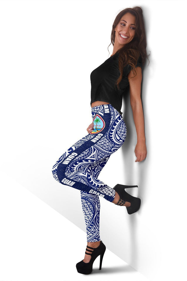 Guam Women's Leggings - Polynesian Design - BN09-LEGGINGS-HP Arts-Guam-XS-Black-Vibe Cosy™