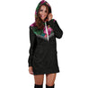 Hibiscus Hoodie Dress - AH-HOODIE DRESSES (P)-Phaethon-Hoodie Dress-XS-Black-Vibe Cosy™