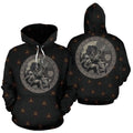 Viking Battle Of The God Odin with Fenrir Hoodie-ALL OVER PRINT HOODIES (P)-HP Arts-Hoodie-S-Black-Vibe Cosy™