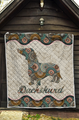 3D All Over Printed Dachshund Weiner Quilt JJW23102002