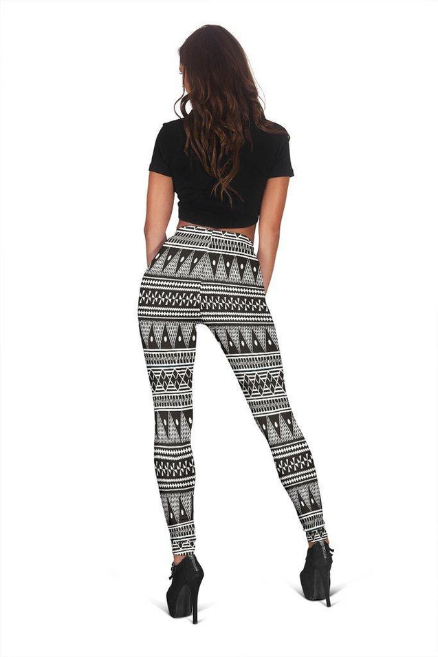 Fiji Women's Leggings - Polynesian Design - BN09-Apparel-Khanh Arts-Legging-S-Vibe Cosy™