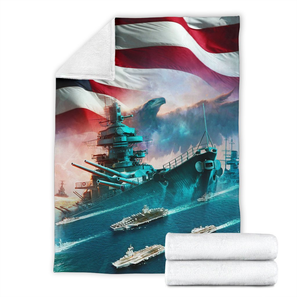 US Navy 3D All Over Printed Blanket