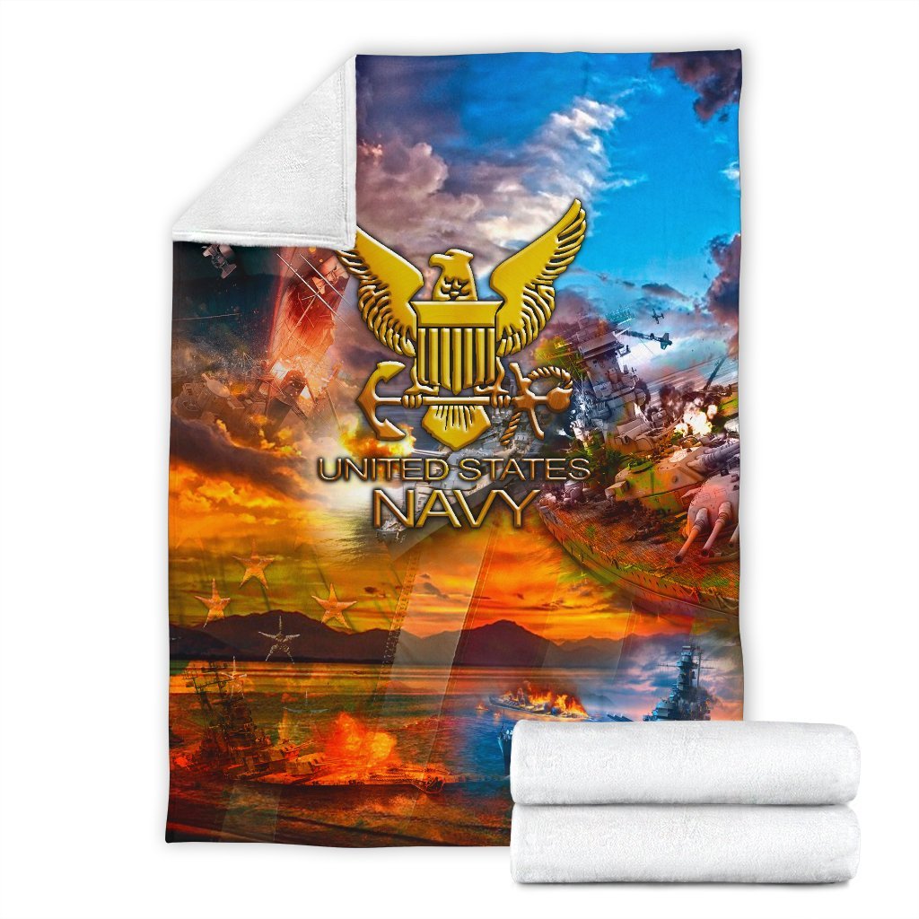 US Navy 3D All Over Printed Blanket