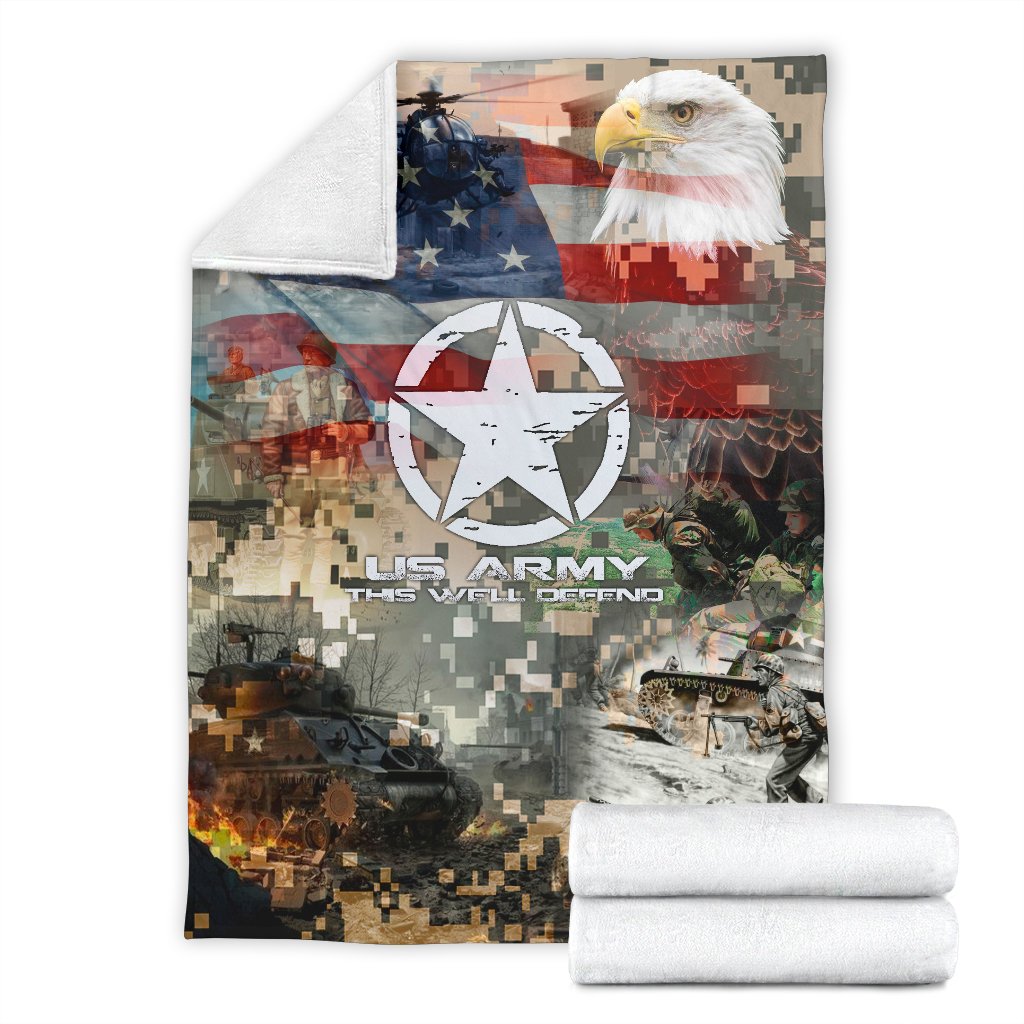 US Army 3D All Over Printed Blanket