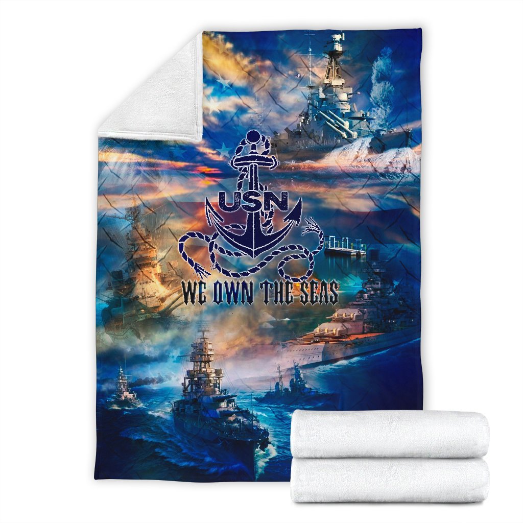 US Navy 3D All Over Printed Blanket