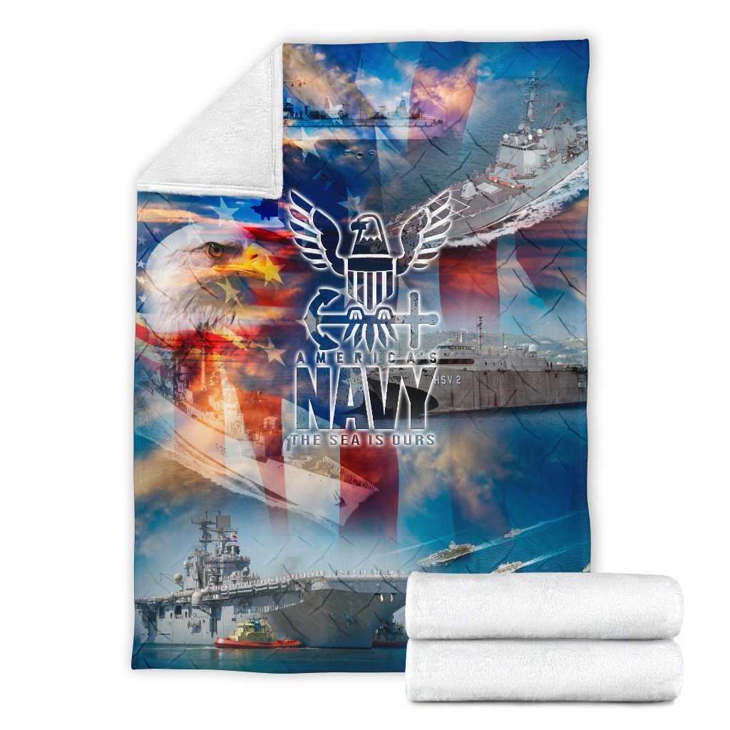 US Navy 3D All Over Printed Blanket