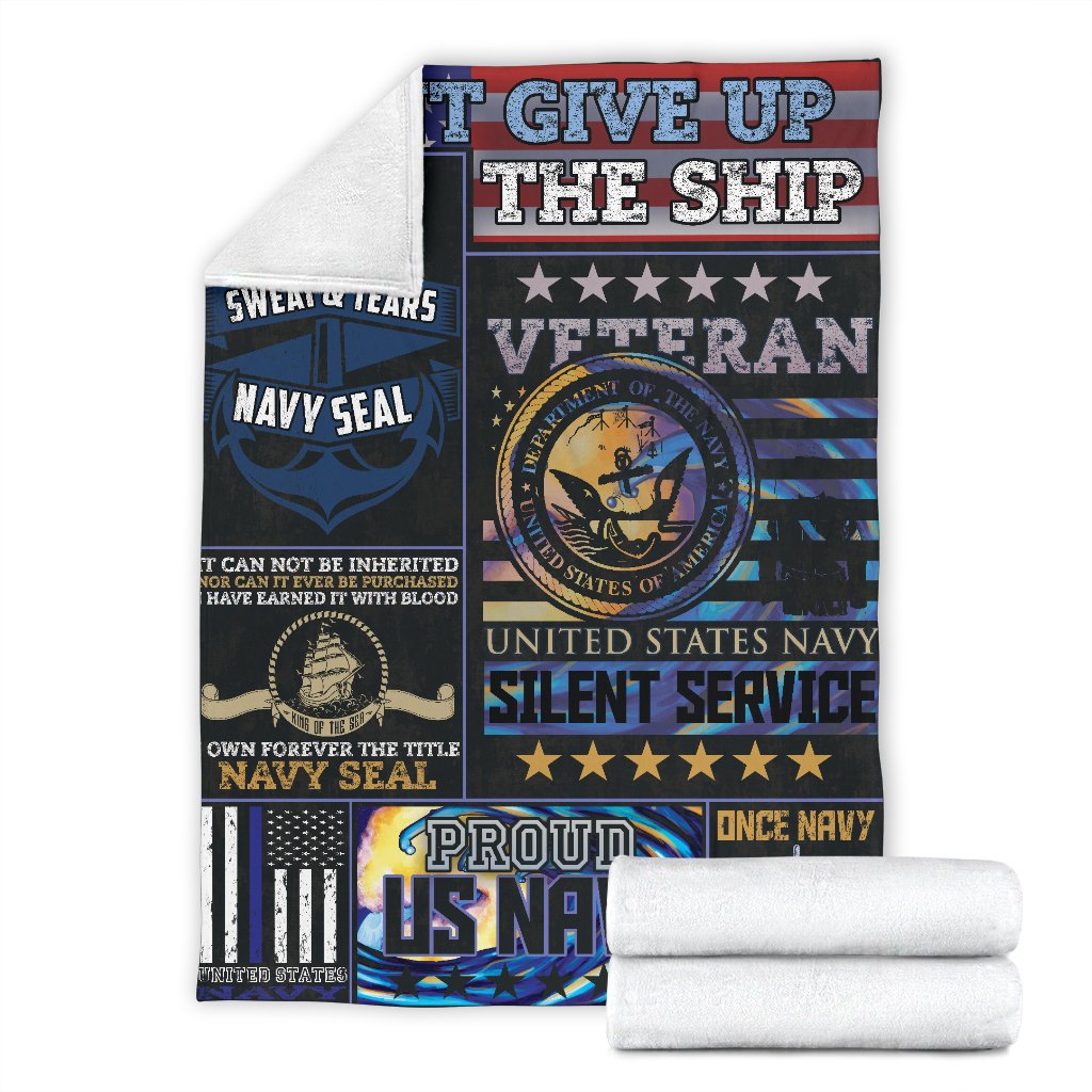 US Navy 3D All Over Printed Blanket