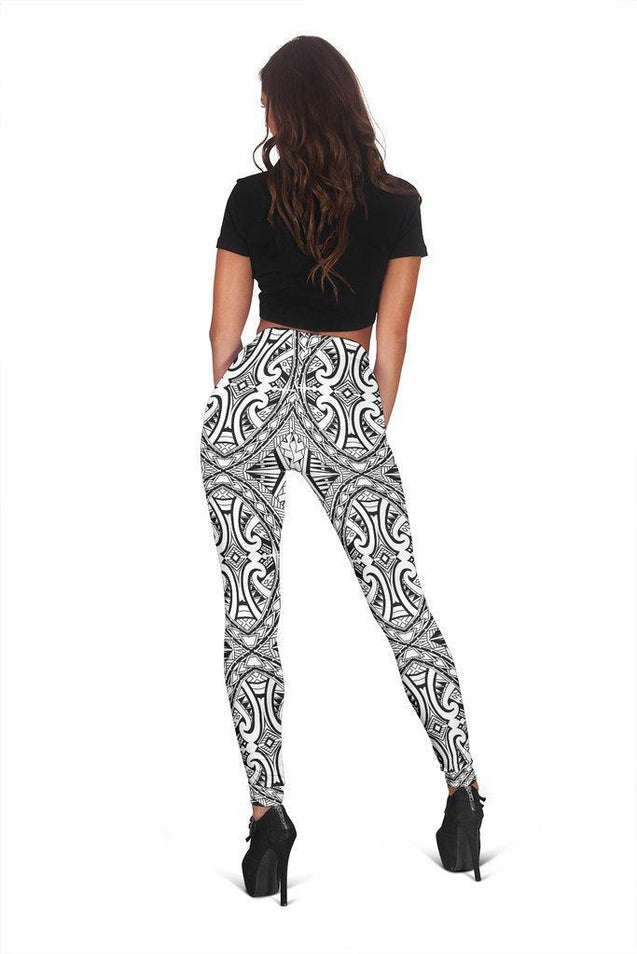 Tahiti Polynesian Women's Leggings - BN09-Apparel-Khanh Arts-Legging-S-Vibe Cosy™