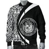 Hawaii Coat Of Arm Polynesian Men's Bomber Jacket - PL-BOMBER JACKETS (P)-PL8386-Men's Bomber Jacket-S-White-Vibe Cosy™