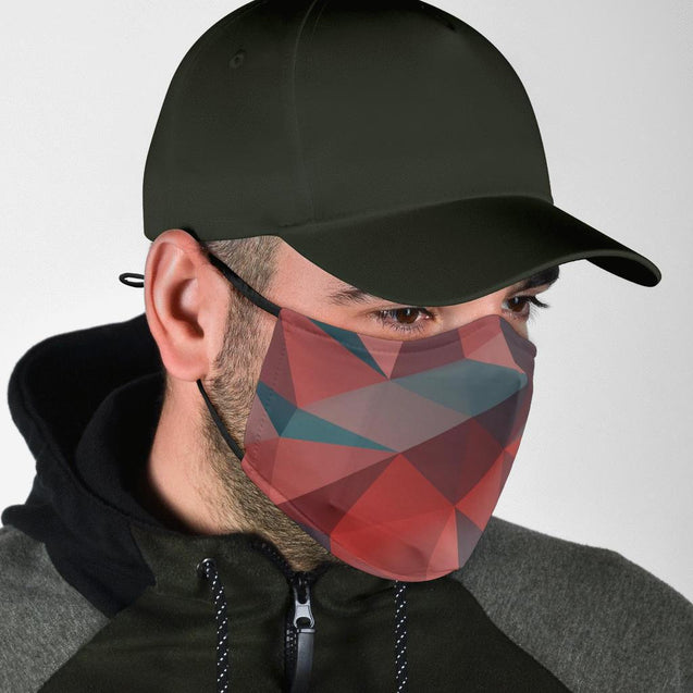 Polygon Face Mask with 5 Layer Filters-Amaze Style™-Face Mask - Polygon Face Mask with 5 Layer Filters-Adult Mask + 2 FREE Filters (Age 13+)-Vibe Cosy™