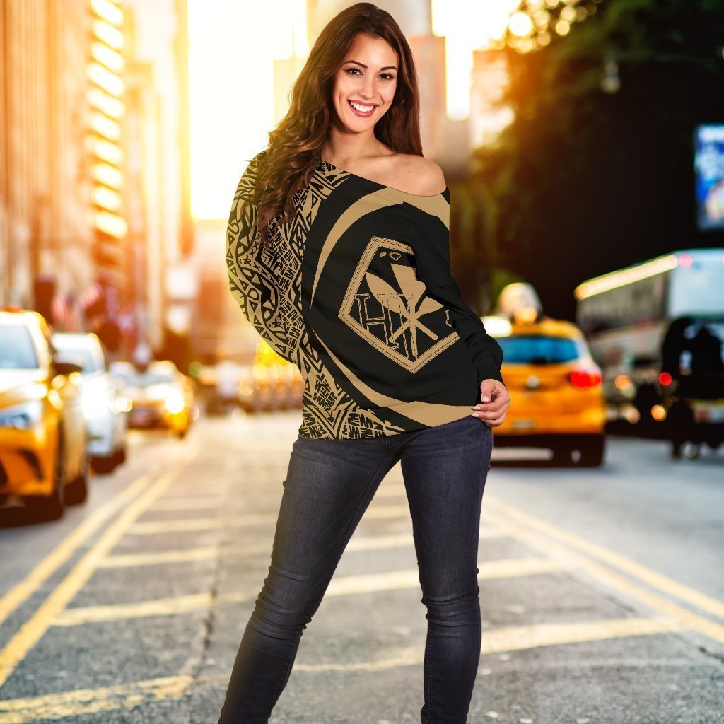 Kanaka Polynesian Women's Off Shoulder Sweater 04 - J4-WOMENS OFF SHOULDER SWEATERS-Phaethon-Women's Off Shoulder Sweater-2XS-White-Vibe Cosy™