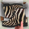 Zebra - Vegan Leather Boots-Amaze Style™-Women's Leather Boots - Zebra - Vegan Leather Boots-US5 (EU35)-Vibe Cosy™