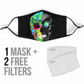 Skully Face Mask with 5 Layer Filters-Amaze Style™-Face Mask - Skully Face Mask with 5 Layer Filters-Adult Mask + 2 FREE Filters (Age 13+)-Vibe Cosy™