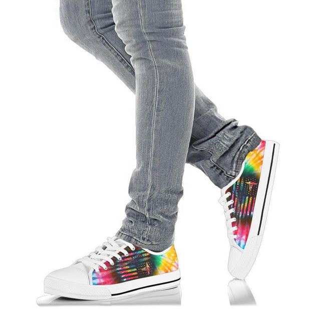 Nurse Tie Dye Flag Low Top Shoes TA040708-TA-Women's low top-EU36 (US5.5)-Vibe Cosy™