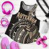 Maori Tattoo with Map New Zealand Women's Racerback Tank K4-WOMENS RACERBACK TANK-HD09-Racerback Tank Top - .-XS-Vibe Cosy™