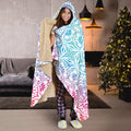 Bohemian Rainbow (White) - Hooded Blankets-Amaze Style™-Hooded BlanketBohemian Rainbow (White) - Hooded Blankets-Youth 60"x45"-Vibe Cosy™
