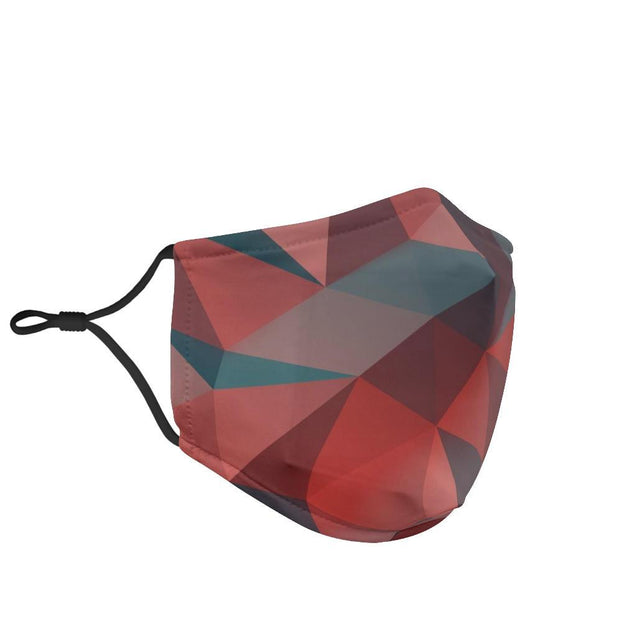 Polygon Face Mask with 5 Layer Filters-Amaze Style™-Face Mask - Polygon Face Mask with 5 Layer Filters-Adult Mask + 2 FREE Filters (Age 13+)-Vibe Cosy™