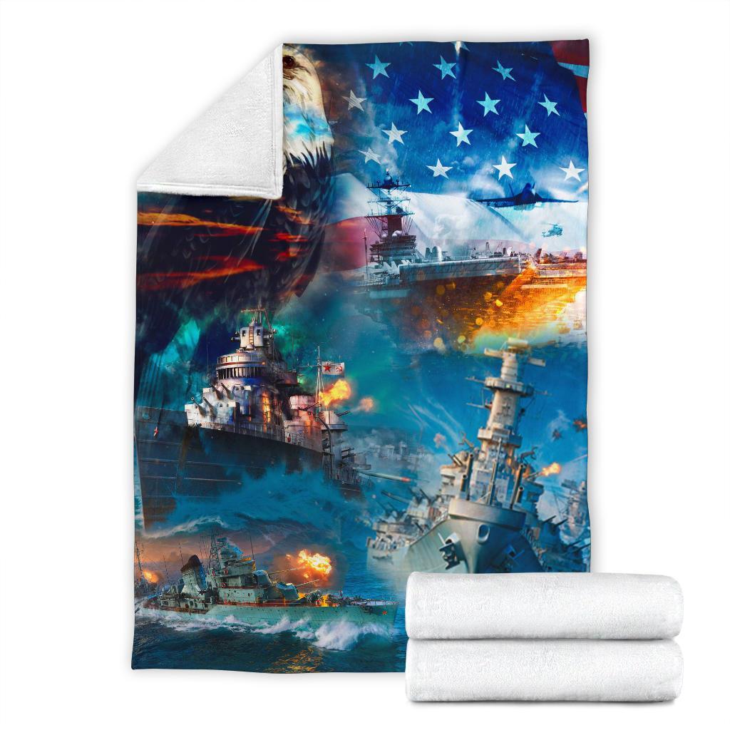 US Navy 3D All Over Printed Blanket