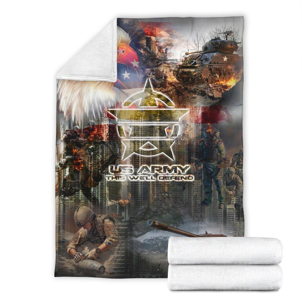 US Army 3D All Over Printed Blanket