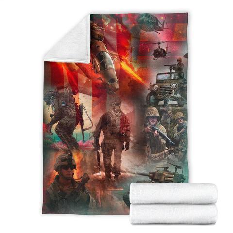 US Army 3D All Over Printed Blanket