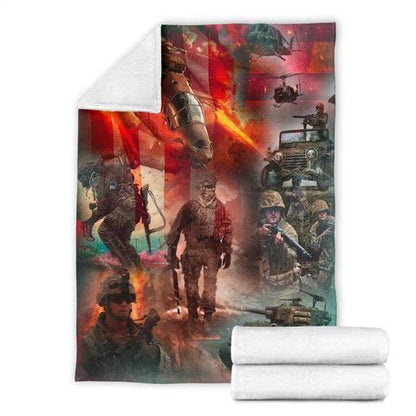 US Army 3D All Over Printed Blanket