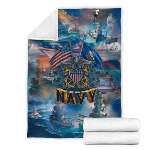 US Navy 3D All Over Printed Blanket