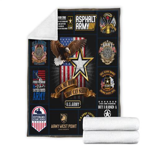 US Army 3D All Over Printed Blanket
