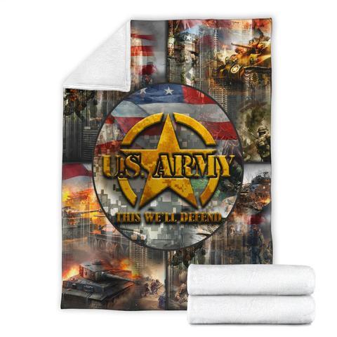 US Army 3D All Over Printed Blanket