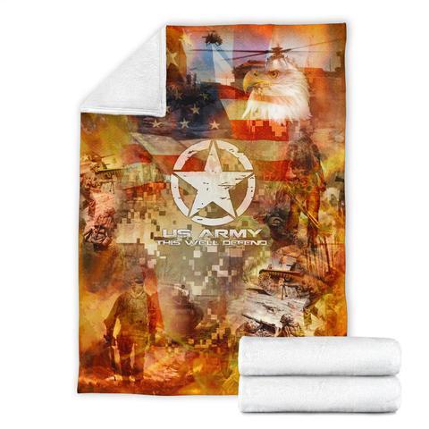 US Army 3D All Over Printed Blanket