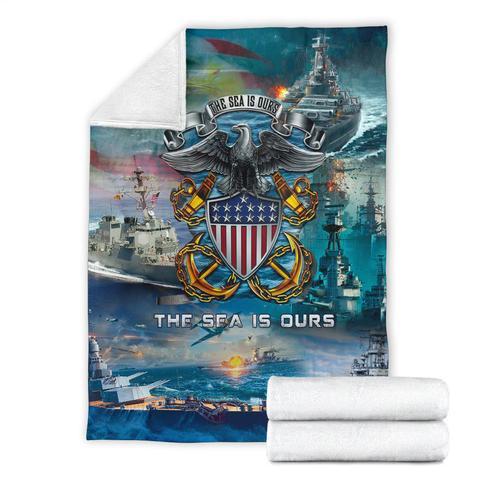US Navy 3D All Over Printed Blanket