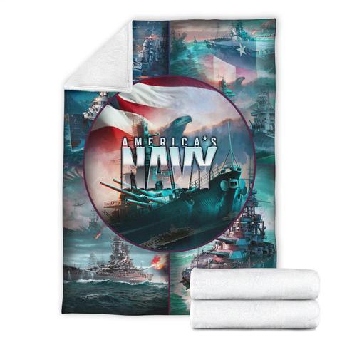 US Navy 3D All Over Printed Blanket