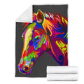 Cavallo Colorato/Nero - Coperta in Pile -Amaze Style™-Premium BlanketCavallo Colorato/Nero - Coperta in Pile -Youth (56 x 43 inches / 140 x 110 cm)-Vibe Cosy™