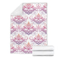 Ombre Lotus (White) - Throw Blankets-Amaze Style™-Premium BlanketOmbre Lotus (White) - Throw Blankets-Youth (56 x 43 inches / 140 x 110 cm)-Vibe Cosy™