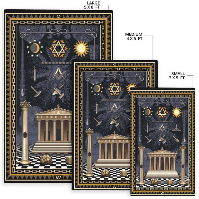 3D All Over Printed Freemason RUG 02032107.CXT